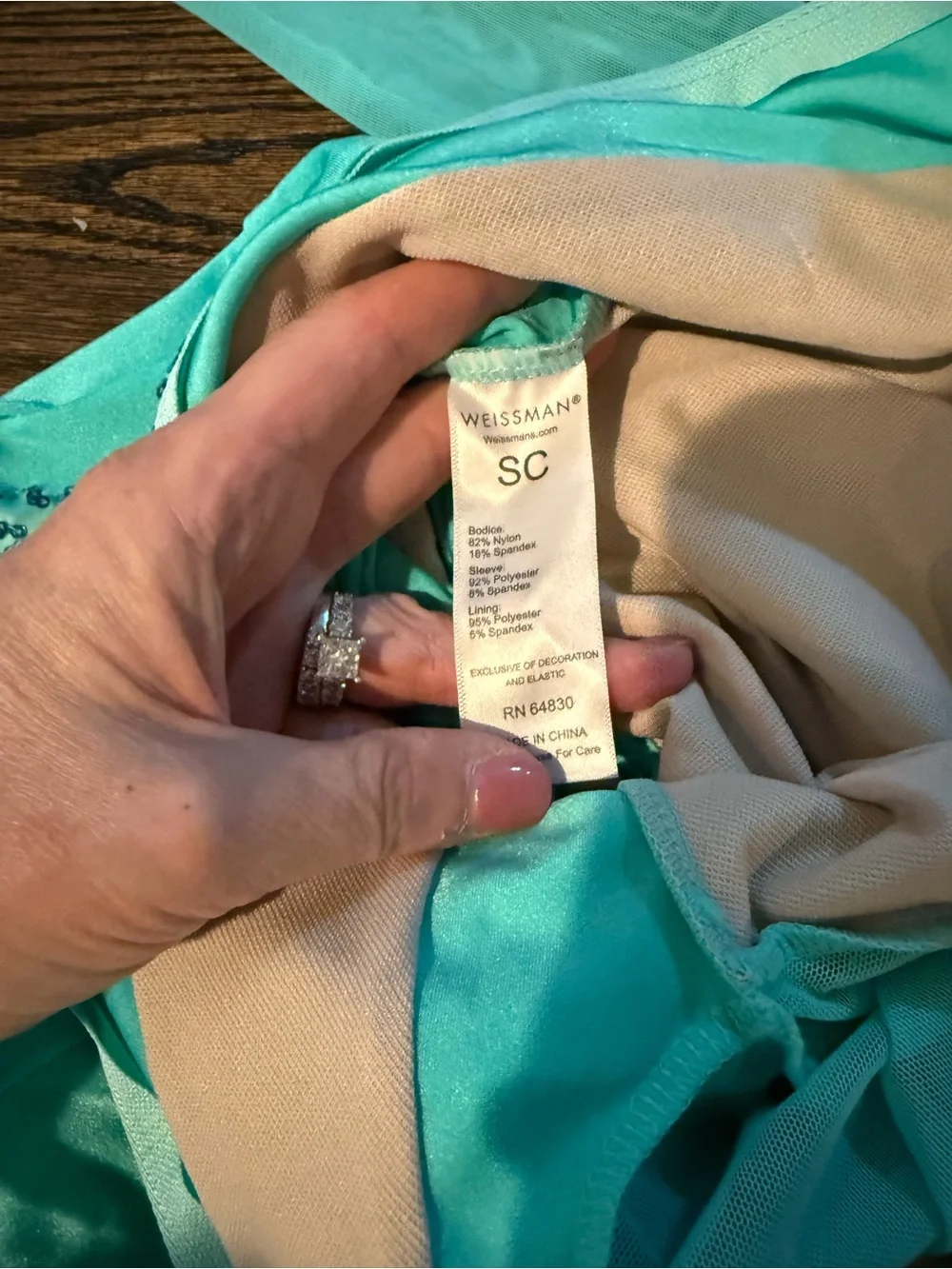 Weissman stretchy teal
